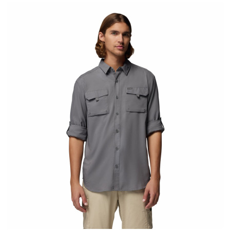 Chemise homme Columbia Silver Ridge™ Utility II LS Shirt gris City Grey