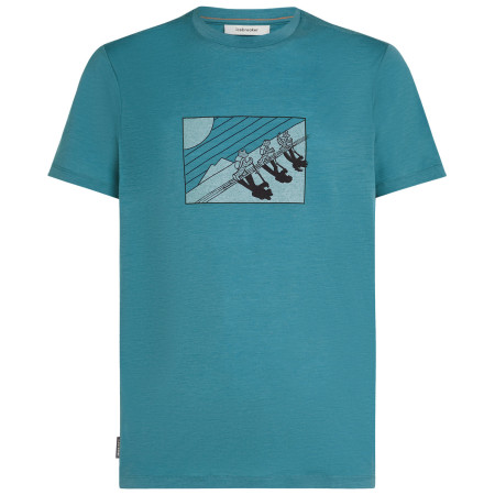 T-shirt homme Icebreaker Men Merino 150 Tech Lite SS Tee In The Wild bleu clair Topaz