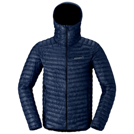 Doudoune homme Norrona trollveggen down800 super light Hood bleu foncé Indigo Night