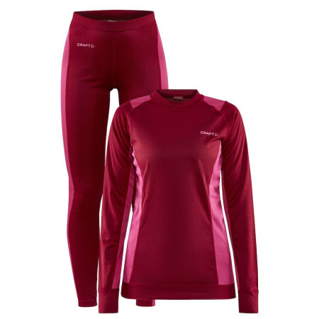 Sous-vêtements thermique femme Craft Core Dry Baselayer rouge / rose MachineFame
