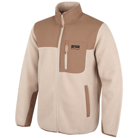 Sweat-shirt homme MOOA Sherpa brun clair latte