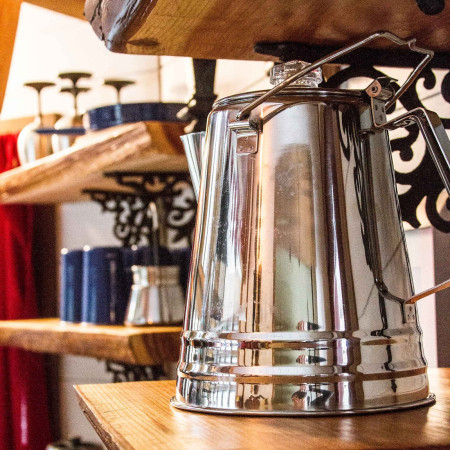 Egouttoir café GSI Outdoors Glacier Stainless 8 Cup Percolator