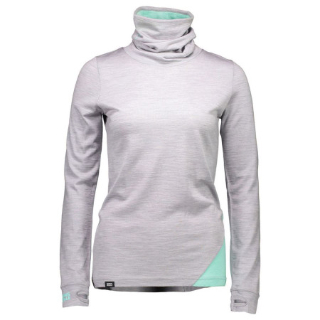Col roulé femme Mons Royale Cornice Rollover LS Vert
