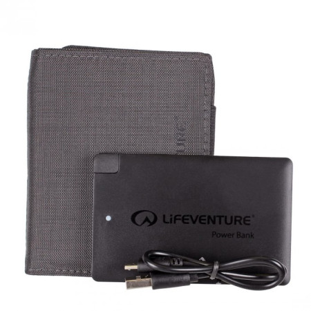 Portefeuille LifeVenture RFID Charger Wallet girs Grey