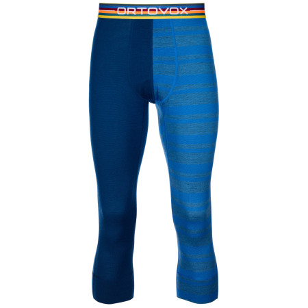 Pantalon sous-vêtement 3/4 homme Ortovox 185 Rock'N'Wool Short Pants bleue JustBlue