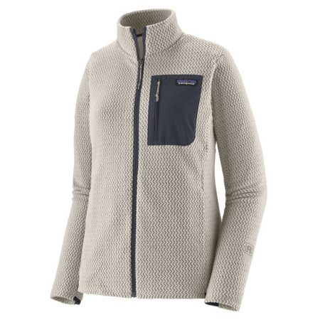 Veste polaire fonctionnelle femme Patagonia W's R1 Air Jkt blanc Birch White