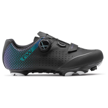 Chaussures vélo femme Northwave Origin Plus 2 Wmn noir /turquoise Black/Iridescent