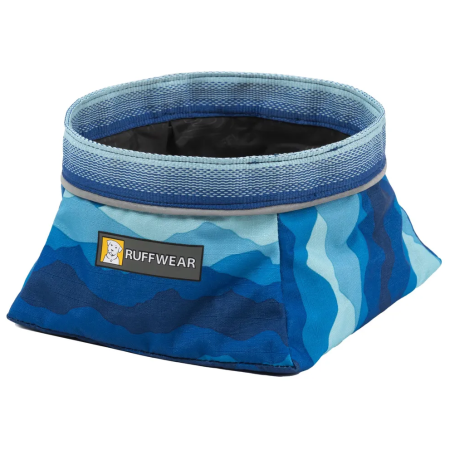Gamelle pour chien Ruffwear Quencher™ Bowl bleu Coastal Mountains