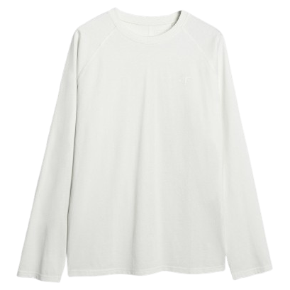 T-shirt homme 4F Longsleeve M474 blanc OFF WHITE