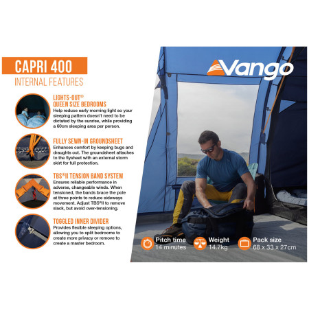 Tente Vango Capri 400