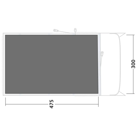 Tapis de sol Outwell Footprint Denver / Ohio / Colorado 5 Air