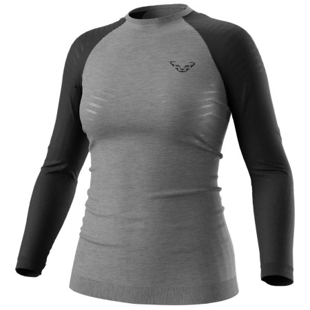 T-shirt fonctionnel femme Dynafit Tour Light Merino W L/S Tee noir / gris 0911 - black out/0530