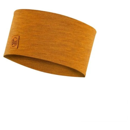 Bandeau Buff Merino Wide Headband orange Solid Sienna