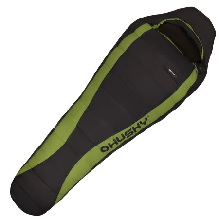 Sac de couchage en plumes Husky Dinis -10°C (2017) noir/vert