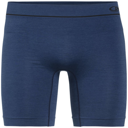 Caleçon homme Icebreaker Anatomica Seamless Long Boxers bleu foncé EstateBlue