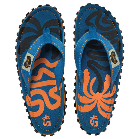 Tongs homme Gumbies Blue Palmetto bleu / orange modrá/oranžová