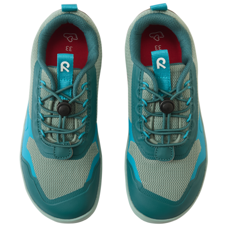 Chaussures barefoot pour enfant Reima Tallustelu Stone Green