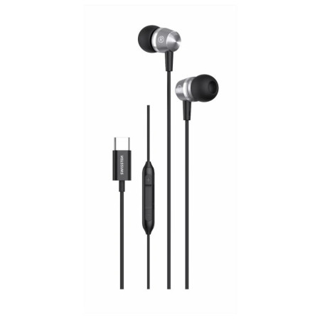 Casque audio Swissten Metallic argenté silver