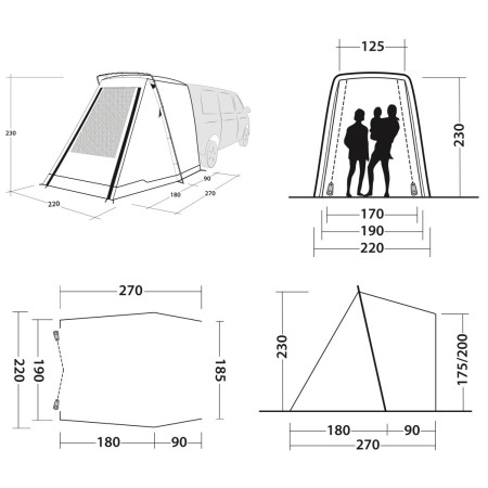 Tente caravane Outwell Sand Van