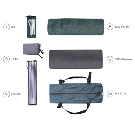 Tente 4 personnes Zulu Dome 4 Plus Black