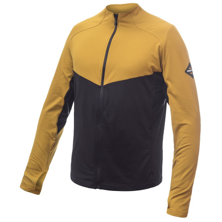Sweat-shirt homme Sensor Coolmax Thermo Celozip noir / jaune Černá/Mustard
