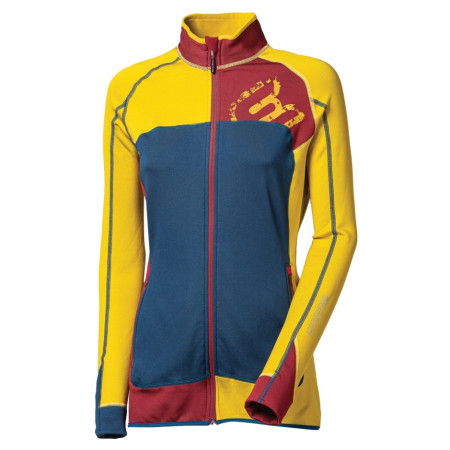 Sweat-shirt femme Progress TS Rebelia 17OO jaune Mustard/Wine/Petrol