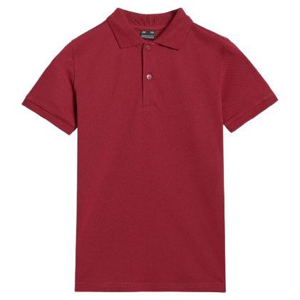 T-shirt enfant 4F Polo Shirt M614 rouge DARK RED