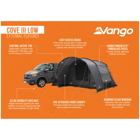 Tente caravane Vango Cove III Low