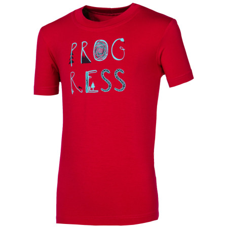 T-shirt fonctionnel enfant Progress DT FRODO "PROGRESS" 26FP rouge Burgundy