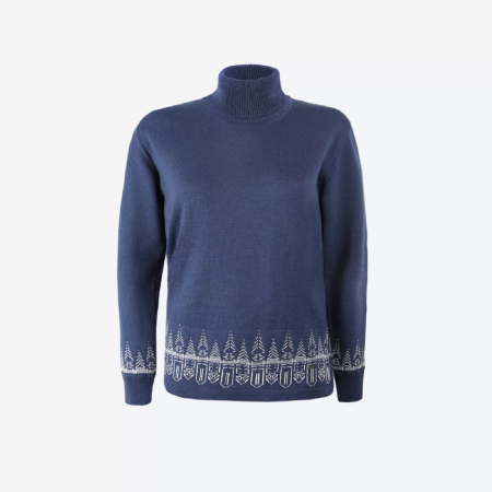 Col roulé femme Kama 5052 bleu light blue