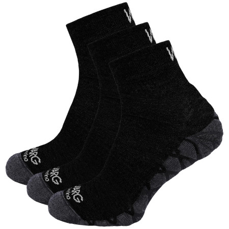 Chaussettes Warg Endurance Merino Mid 3-pack noir Black