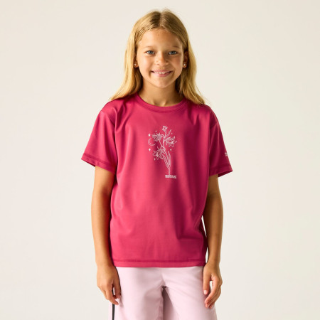 T-shirt enfant Regatta Aria Deep Pink