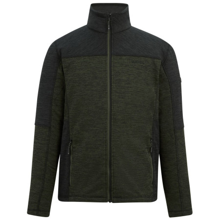 Sweat-shirt homme Regatta Highton Full Zip Midlayer vert foncé DarkKhak/Blk