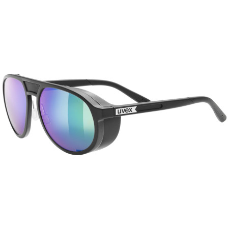Lunettes soleil Uvex Mtn Classic Pure noir/vert Black Matt / Mirror Green