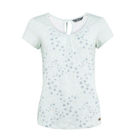 T-shirt femme Chillaz Hide The Best Flower blanc / bleu light aqua sky melange