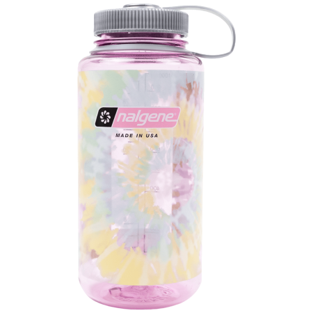 Bouteille Nalgene Wide Mouth Tie-Dye Print 1000 ml rose Cosmo/Platinum Tie Die