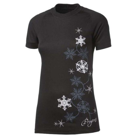 T-shirt femme Progress DF NKRZ Print vert Black