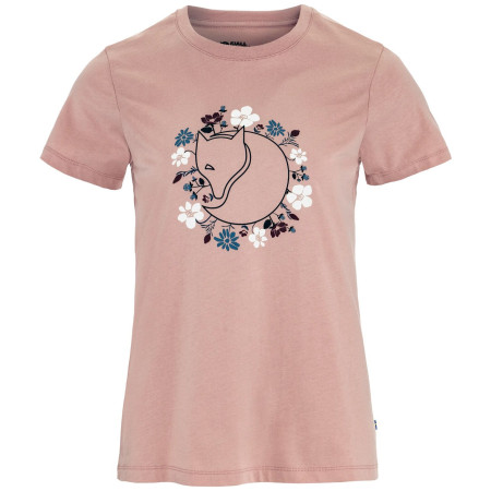 T-shirt femme Fjällräven Fjällblomster Fox T-shirt W rose Chalk Rose