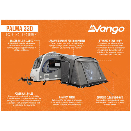 Tente caravane Vango Palma 330