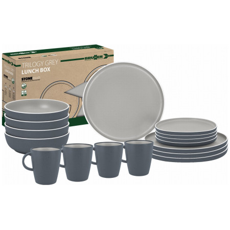 Set de vaisselle Brunner Lunch Box Trilogy Grey