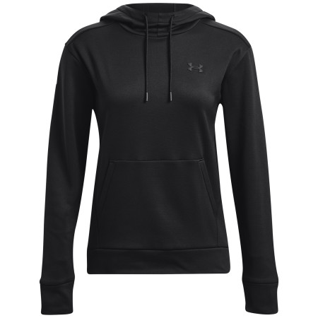 Sweat-shirt femme Under Armour Armour Fleece LC Hoodie vert Black / / Black