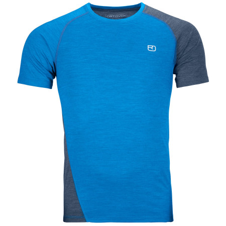 T-shirt fonctionnel homme Ortovox 120 Cool Tec Fast Upward Ts M 2023 bleue SafetyBlueBlend