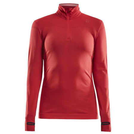 T-shirt femme Craft Fuseknit Comfort Zip W rouge Beam