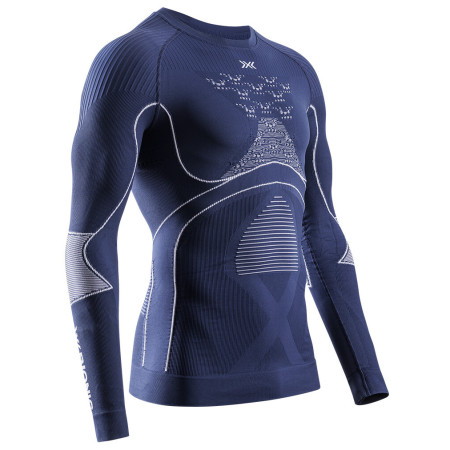 T-shirt fonctionnel homme X-Bionic Energy Accumulator 4.0 Shirt Lg Sl bleu foncé MARINE/OPTICAL WHITE