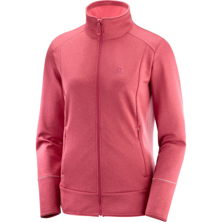 Sweat-shirt femme Salomon Discovery Fz rose GarnetRose