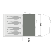 Tapis de tente Outwell Cozy Carpet Rockwell 4