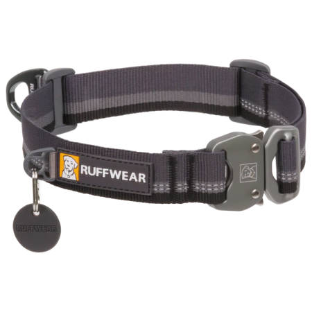 Collier pour chien Ruffwear Top Rope™ Collar noir Basalt Gray