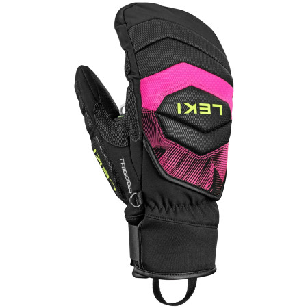 Gants ski Leki WCR Core TR Mitt noir / rose black-neonpink-neonyellow