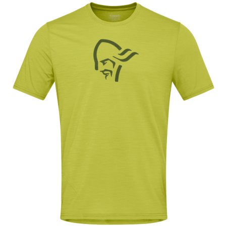 T-shirt homme Norrona femund equaliser merino T-shirt doré Golden Lime