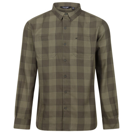 Chemise homme Regatta Lance green Dark Khaki/Clover Bold Check
